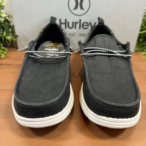 Hurley Men's Laguna Black Lightweight Memory Foam Casual Shoes Size 8 - Picture 4 of 10